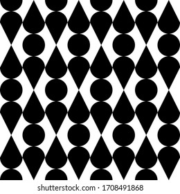 Fondo de mosaico geométrico abstracto sin inconvenientes. Textura minimalista en blanco y negro.