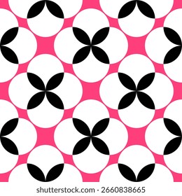 Patrón floral geométrico abstracto sin fisuras. Ilustración vectorial.