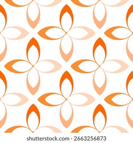Nahtloses abstraktes geometrisches Blumenmuster. Vektorgrafik.