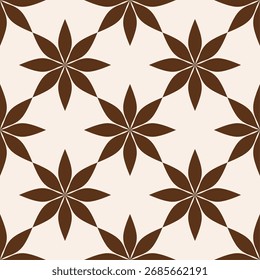 Motif floral géométrique abstrait harmonieux. Illustration vectorielle.