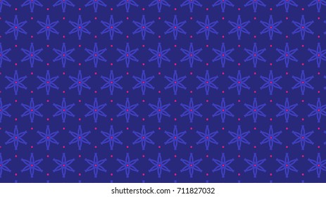 Seamless Abstract Geometric Floral Pattern