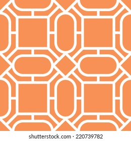 Seamless Abstract Geometric Flower Background Pattern