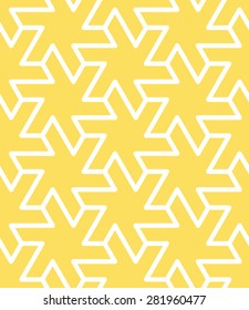 Seamless Abstract Geometric Flowers Background Pattern