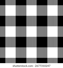 Padrão de gingham geométrico abstrato sem costura. Ilustração de vetor.