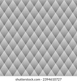 Seamless abstract geometric halftone pattern background