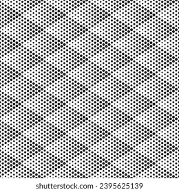 Seamless abstract geometric halftone pattern background