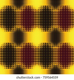 Seamless abstract geometric halftone pattern. Dots texture. Textile rapport.