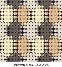 Seamless abstract geometric halftone pattern. Dots texture. Textile rapport.