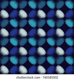 Seamless abstract geometric halftone pattern. Dots texture. Textile rapport.