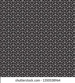 Seamless abstract geometric isometric pattern background
