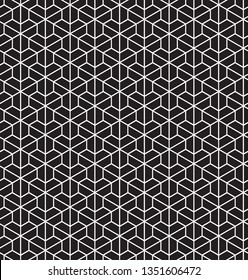 Seamless abstract geometric isometric pattern background