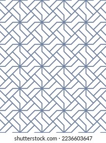 Vector de patrón de línea geométrica abstracto sin soldadura