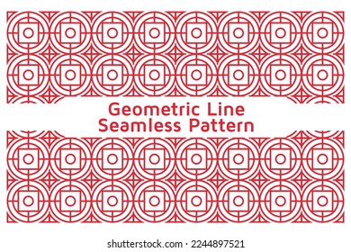 Seamless Abstract Geometric Line Pattern. Vector illustration.