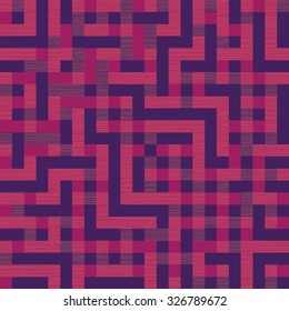 Seamless Abstract Geometric Maze Surface Design Pattern