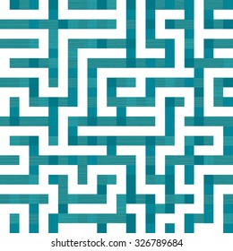 Seamless Abstract Geometric Maze Surface Design Pattern