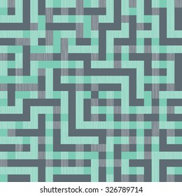 Seamless Abstract Geometric Maze Surface Design Pattern