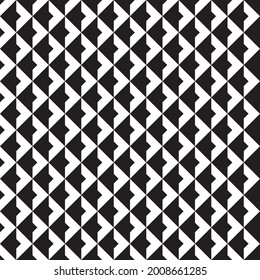 Seamless abstract geometric op art pattern background