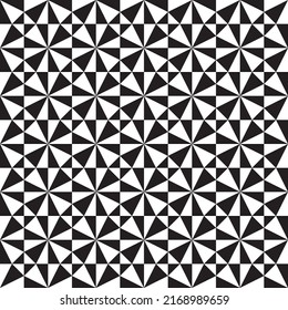 Seamless abstract geometric op art pattern background