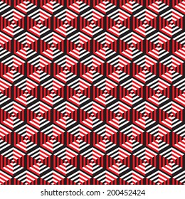 Seamless Abstract Geometric Optical Illusion Pattern Background