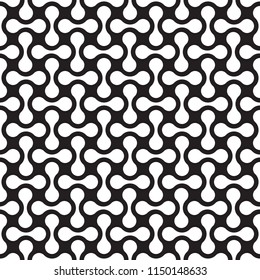 Seamless abstract geometric organic interlocking shape pattern