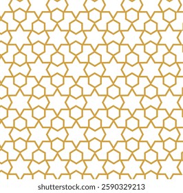 Seamless abstract geometric pattern in Arabian style vector background