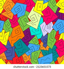 Seamless abstract geometric pattern background