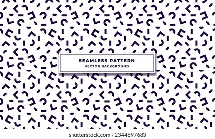 Seamless abstract geometric pattern background. High quality black and white background for textile or poster