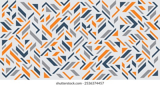 Plano de fundo de padrão geométrico abstrato contínuo com toque étnico. Adequado para fundos web, têxteis, roupas, papel de embrulho, páginas, capa e outros.
