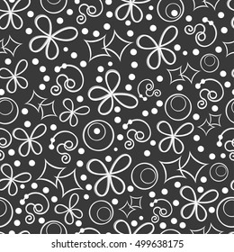 Seamless abstract geometric pattern. Background  for fabrics, textiles, paper, wallpaper, web pages, wedding invitations. Vector illustration.