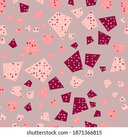 Seamless abstract geometric pattern. Beautiful for textile or paper print. Vector illustration. Cute repeating background.