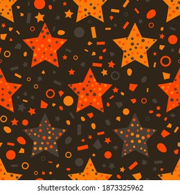 Patrón geométrico abstracto sin inconvenientes. Hermoso para impresión textil o de papel. Ilustración vectorial. Recortar el fondo de repetición.