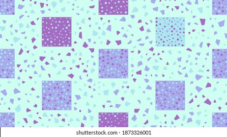 Seamless abstract geometric pattern. Beautiful for textile or paper print. Vector illustration. Cute repeating background.
