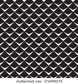 Seamless abstract geometric pattern. Black and white.