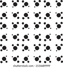 Seamless abstract geometric pattern black and white hand-drawn