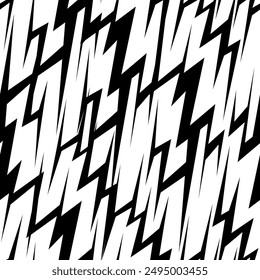 Seamless abstract geometric pattern. Black and white hand drawn background.