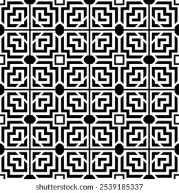 Modelo geométrico abstracto inconsútil en blanco y negro, creando una impresión elegante y moderna. Adecuado para fondos, Fondos de pantalla, textiles, telas, etc.