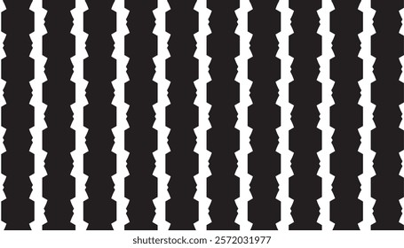 Seamless abstract geometric pattern in black on a white background