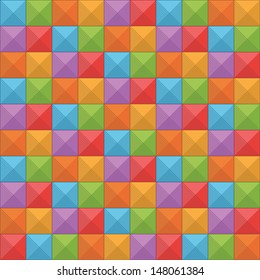 seamless abstract geometric pattern, in bright colors