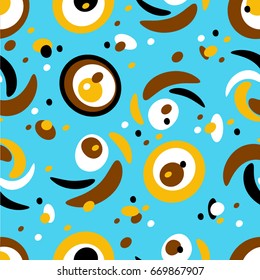 seamless abstract geometric pattern, bright for paper, fabrics and Wallpapers in childish style
