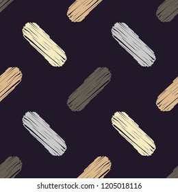 Seamless abstract geometric pattern. Brushwork. Hand hatching. Scribble texture. Mosaic texture. Can be used for wallpaper, textile, invitation card, wrapping, web page background.