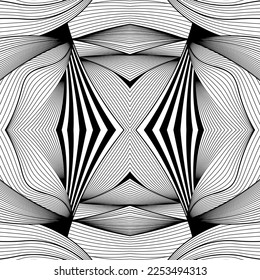 Seamless abstract geometric pattern. Can be used in textiles, for book design, website background.