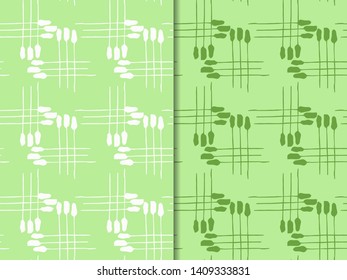 seamless abstract geometric pattern checkered leaves 