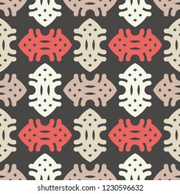 Seamless abstract geometric pattern. Chinese drawing. Vector pattern. Mosaic texture. Can be used for wallpaper, textile, invitation card, wrapping, web page background.