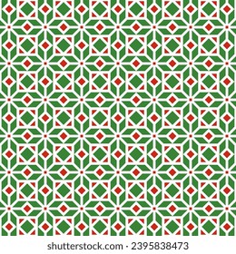 Seamless abstract Geometric Pattern. Christmas Background Vector.