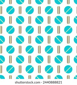  Seamless abstract geometric pattern with circles. Vector Illustration.
