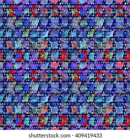 Seamless abstract geometric pattern, colorful pattern, hand drawn background, vector. For the design and decoration background, wallpaper, packaging, fabrics, textiles.