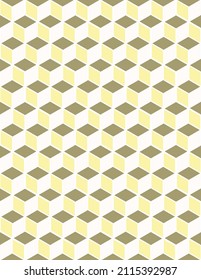 Seamless abstract geometric pattern with cubes