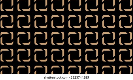 Seamless abstract geometric pattern for fabric, banners, surface design, packaging, background. Luxury gold and black design. Vector illustration