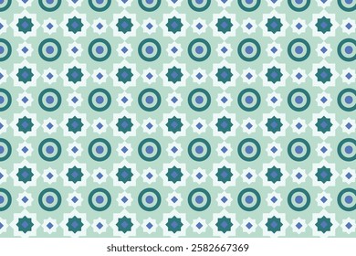 A seamless abstract geometric pattern featuring bold shapes, clean lines, and modern aesthetics. This high-resolution design is perfect for branding, packaging, wallpapers, textiles, and digital proje