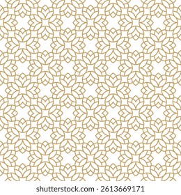 Seamless abstract geometric pattern in a flower style